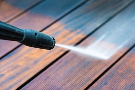 Bowling green pressure washing